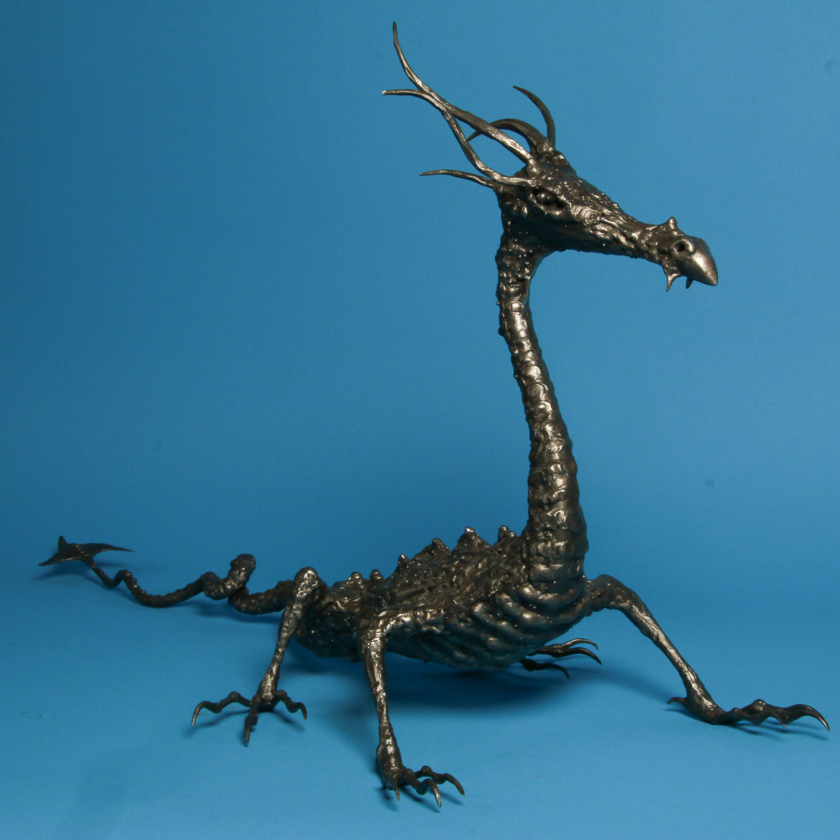and Welded Steel Dragon Sculpture